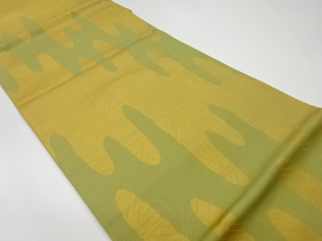 リサイクル　抽象模様織出し袋帯